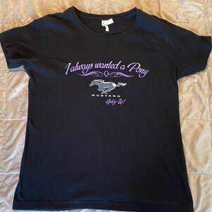 Women’s Ford Mustang tee-I always wanted a pony. Size Large
